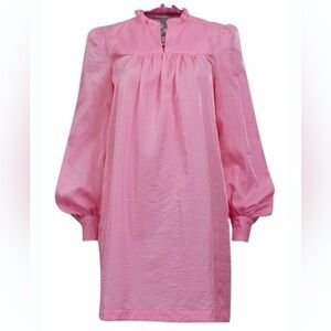 Baum Und Pferdgarten Abernathy Rosebloom Pink Baby Doll Dress sz EU42 US12 Silk